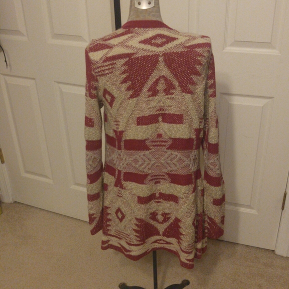 Lucky Brand Tribal Aztec Southwestern Cardigan - Picture 2 of 3